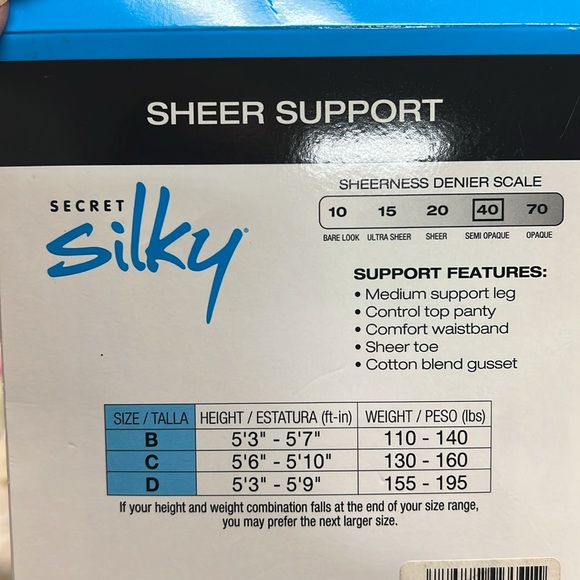 Pantyhose 6 pair controlled top bundle #23 - Picture 5 of 11